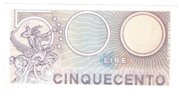 Lire 500 mercurio sostitutiva W anno 14 febbraio 1974 - immagine 2