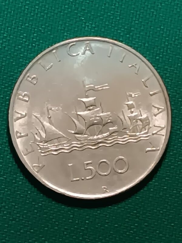 Lire 500 caravelle repubblica Italiana anno 1959 - immagine 2