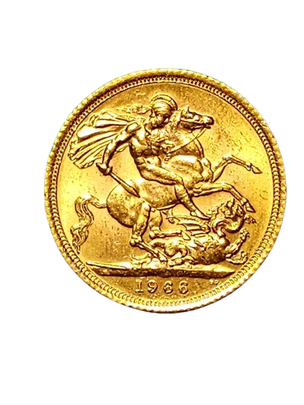 Cod.14 Regno Unito Regina Elisabetta II dal 1968 al 1981 sovrana anno 1966 - immagine 2